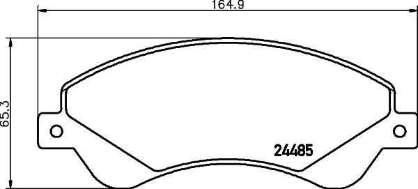 DON PCP1637 - Bremžu uzliku kompl., Disku bremzes www.autospares.lv