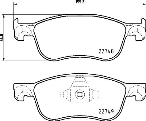 DON PCP1627 - Bremžu uzliku kompl., Disku bremzes www.autospares.lv