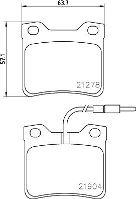 DON PCP1672 - Bremžu uzliku kompl., Disku bremzes autospares.lv