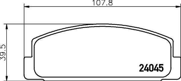 DON PCP1090 - Bremžu uzliku kompl., Disku bremzes www.autospares.lv