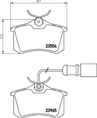 DON PCP1092 - Brake Pad Set, disc brake www.autospares.lv