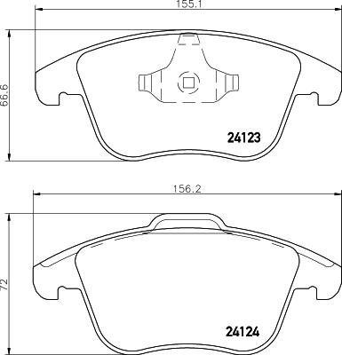 DON PCP1044 - Тормозные колодки, дисковые, комплект www.autospares.lv