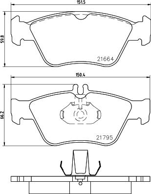 DON PCP1041 - Bremžu uzliku kompl., Disku bremzes www.autospares.lv