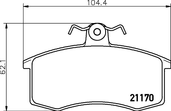 DON PCP1047 - Bremžu uzliku kompl., Disku bremzes www.autospares.lv