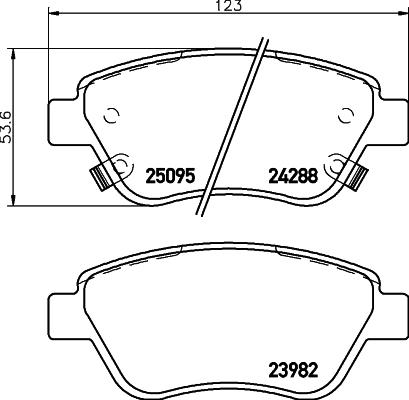 DON PCP1057 - Тормозные колодки, дисковые, комплект www.autospares.lv