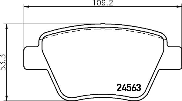 DON PCP1066 - Тормозные колодки, дисковые, комплект www.autospares.lv