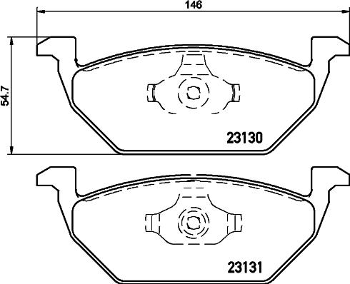 DON PCP1009 - Bremžu uzliku kompl., Disku bremzes autospares.lv