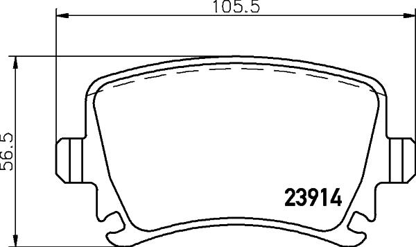 DON PCP1004 - Brake Pad Set, disc brake www.autospares.lv