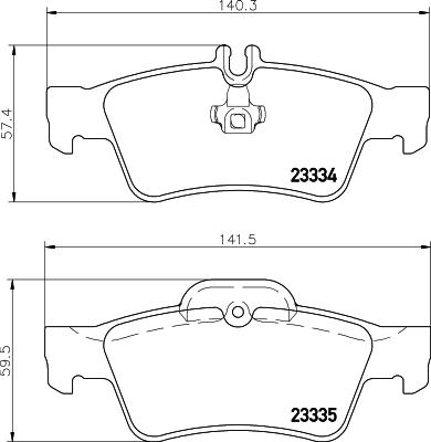 DON PCP1003 - Тормозные колодки, дисковые, комплект www.autospares.lv