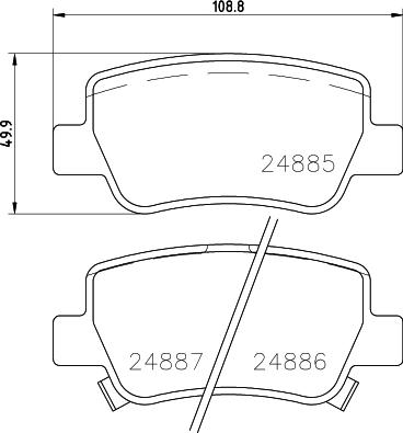 DON PCP1084 - Bremžu uzliku kompl., Disku bremzes autospares.lv