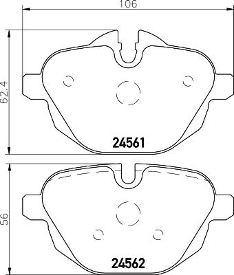 DON PCP1034 - Bremžu uzliku kompl., Disku bremzes www.autospares.lv