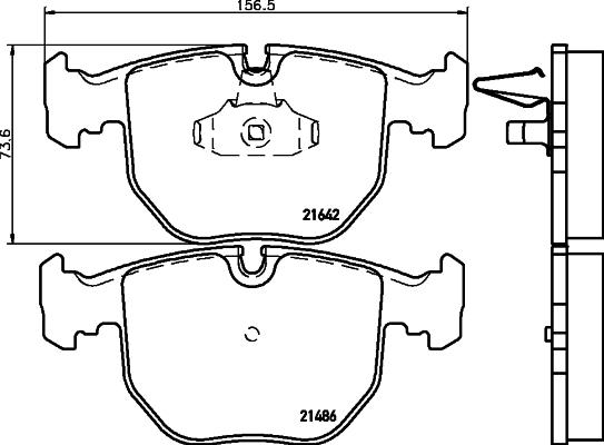 DON PCP1036 - Bremžu uzliku kompl., Disku bremzes www.autospares.lv