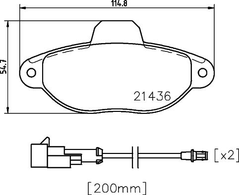 DON PCP1074 - Тормозные колодки, дисковые, комплект www.autospares.lv