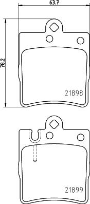 DON PCP1075 - Bremžu uzliku kompl., Disku bremzes www.autospares.lv