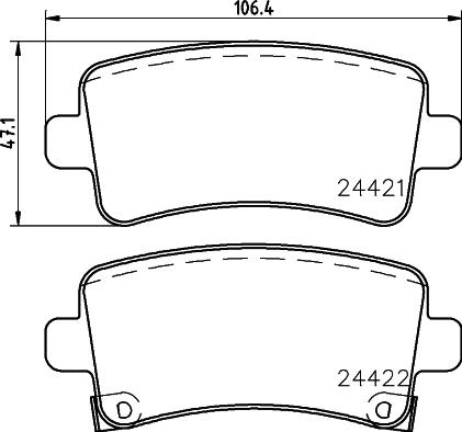 DON PCP1070 - Bremžu uzliku kompl., Disku bremzes www.autospares.lv