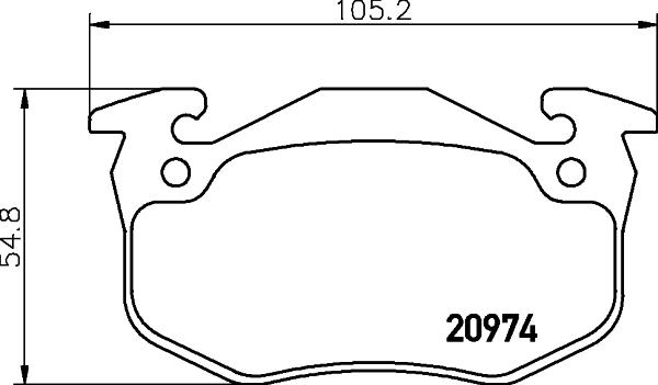 DON PCP1071 - Brake Pad Set, disc brake www.autospares.lv