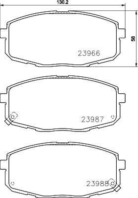 DON PCP1078 - Тормозные колодки, дисковые, комплект www.autospares.lv