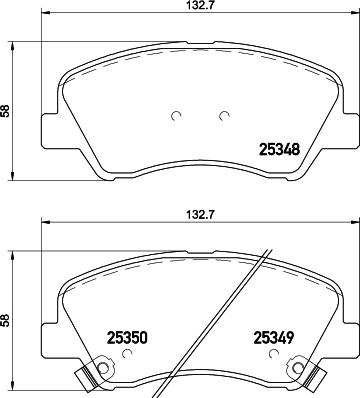 DON PCP1073 - Brake Pad Set, disc brake www.autospares.lv