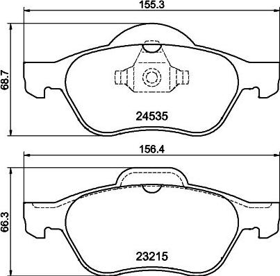 DON PCP1199 - Bremžu uzliku kompl., Disku bremzes www.autospares.lv