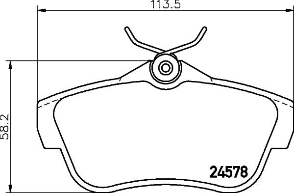 DON PCP1196 - Bremžu uzliku kompl., Disku bremzes autospares.lv