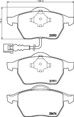 DON PCP1147 - Bremžu uzliku kompl., Disku bremzes autospares.lv