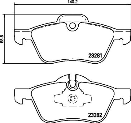 DON PCP1155 - Bremžu uzliku kompl., Disku bremzes www.autospares.lv