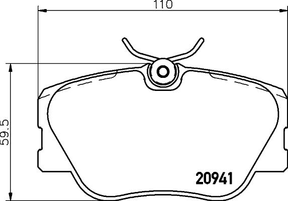 DON PCP1165 - Bremžu uzliku kompl., Disku bremzes www.autospares.lv