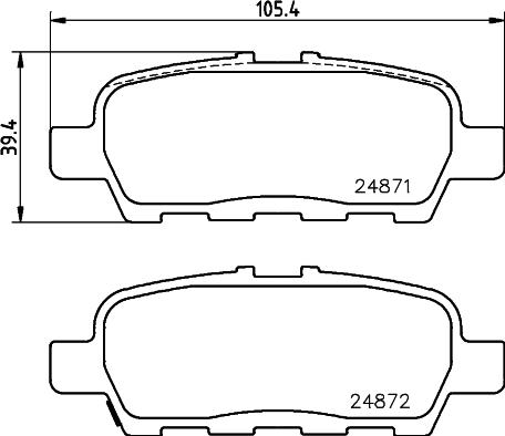 DON PCP1163 - Bremžu uzliku kompl., Disku bremzes autospares.lv