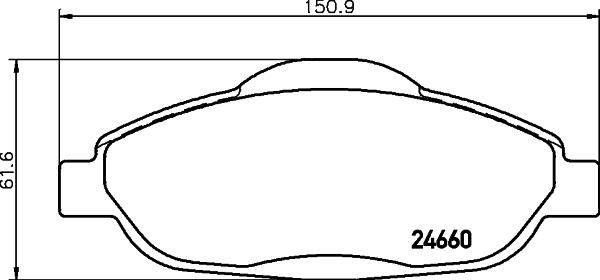 DON PCP1100 - Bremžu uzliku kompl., Disku bremzes autospares.lv