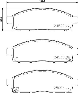 DON PCP1114 - Bremžu uzliku kompl., Disku bremzes www.autospares.lv