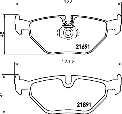 DON PCP1110 - Bremžu uzliku kompl., Disku bremzes www.autospares.lv