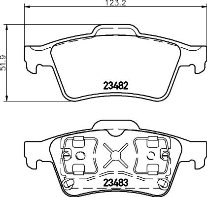 DON PCP1113 - Bremžu uzliku kompl., Disku bremzes www.autospares.lv