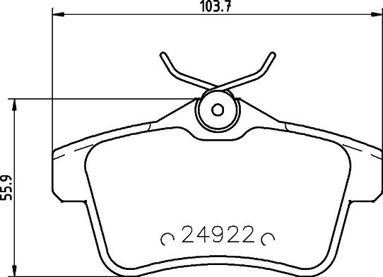 DON PCP1188 - Bremžu uzliku kompl., Disku bremzes www.autospares.lv