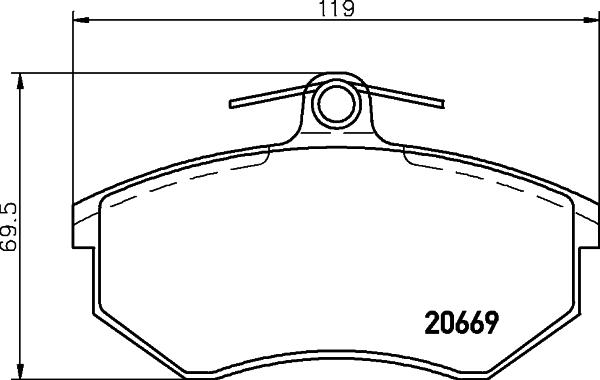 DON PCP1136 - Bremžu uzliku kompl., Disku bremzes www.autospares.lv