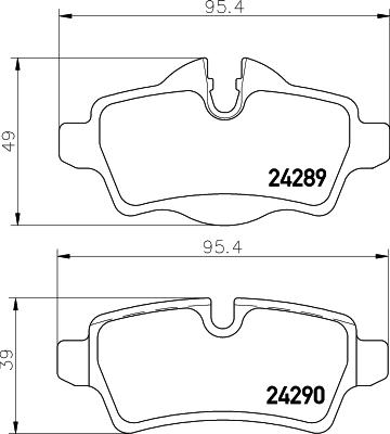 DON PCP1130 - Bremžu uzliku kompl., Disku bremzes autospares.lv