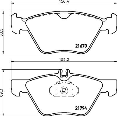 DON PCP1131 - Bremžu uzliku kompl., Disku bremzes www.autospares.lv