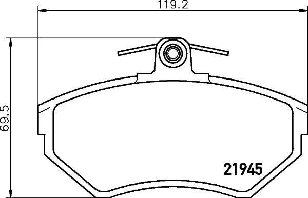 DON PCP1129 - Bremžu uzliku kompl., Disku bremzes autospares.lv