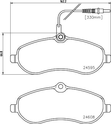 DON PCP1126 - Bremžu uzliku kompl., Disku bremzes www.autospares.lv