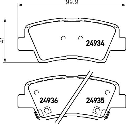 DON PCP1176 - Тормозные колодки, дисковые, комплект www.autospares.lv