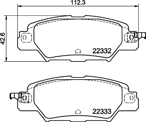 DON PCP1893 - Bremžu uzliku kompl., Disku bremzes www.autospares.lv