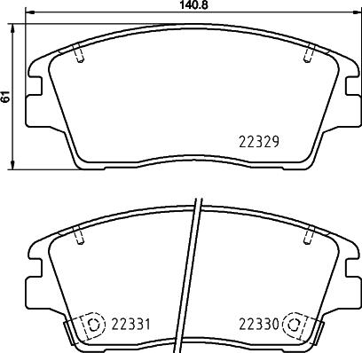 DON PCP1892 - Bremžu uzliku kompl., Disku bremzes autospares.lv