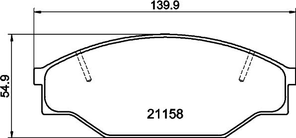 DON PCP1849 - Brake Pad Set, disc brake www.autospares.lv