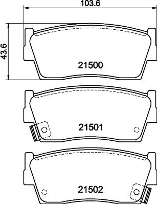 DON PCP1855 - Brake Pad Set, disc brake www.autospares.lv