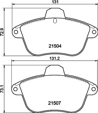 DON PCP1856 - Bremžu uzliku kompl., Disku bremzes www.autospares.lv