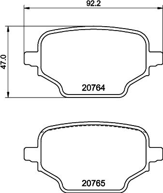 DON PCP1818 - Bremžu uzliku kompl., Disku bremzes www.autospares.lv