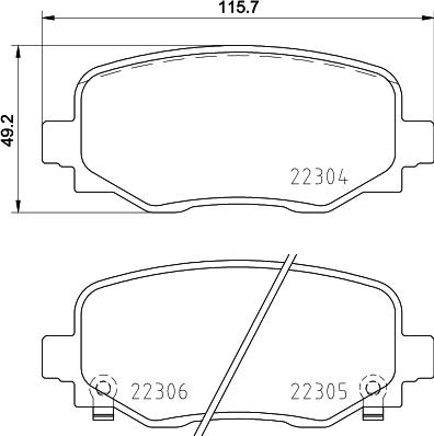 DON PCP1889 - Bremžu uzliku kompl., Disku bremzes www.autospares.lv