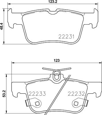 DON PCP1885 - Brake Pad Set, disc brake www.autospares.lv