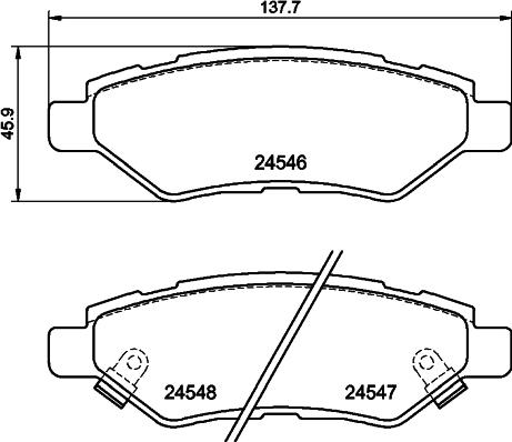 DON PCP1834 - Bremžu uzliku kompl., Disku bremzes www.autospares.lv