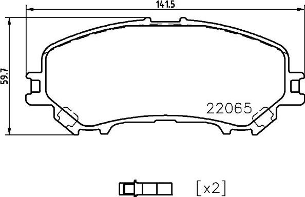 DON PCP1872 - Bremžu uzliku kompl., Disku bremzes www.autospares.lv