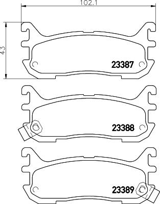 DON PCP1399 - Bremžu uzliku kompl., Disku bremzes autospares.lv